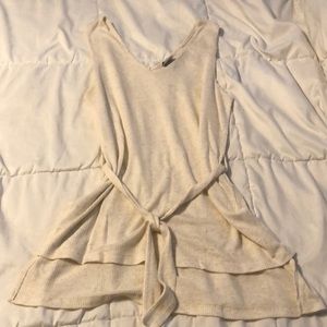 Cream tank top from Target. Size medium.